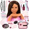 Bayer Design: Charlene Magic Nails - Brunette - Doll Styling Head, 10.5" Tall Bust, Movable Hands, Design Makeup-Hair-Nails, Beauty Salon Toy, Kids 3+